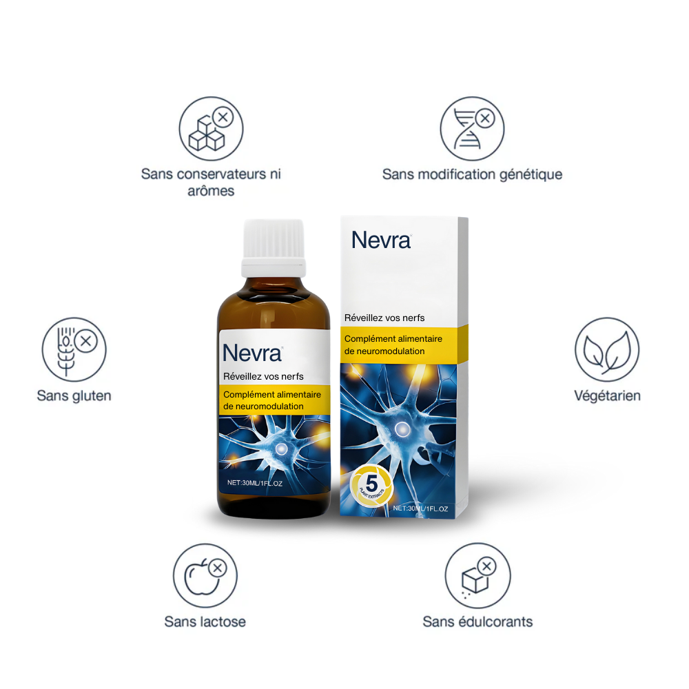 Nevra - Complexe de micronutriments naturel pour la santé des nerfs